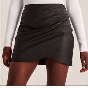 Abercrombie & Fitch vegan leather skirt